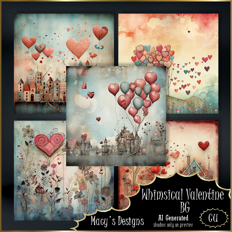 AI - Whimsical Valentine BG - Click Image to Close